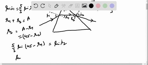 the-refractive-index-of-the-material-of-a-prism-is-frac53-for-a-certain-monochromatic-ray-what-shoul