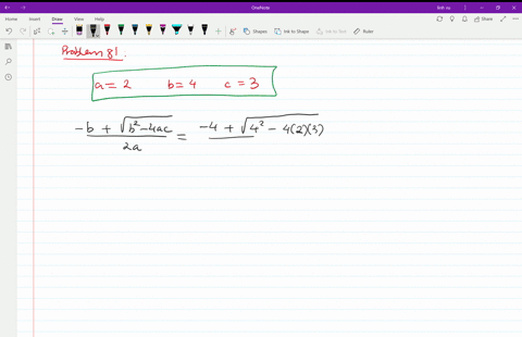evaluate-the-expression-frac-bsqrtb2-4-a-c2-a-for-each-choice-of-a-b-and-c-a2-b4-c3