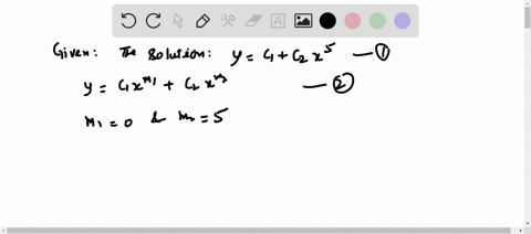 find-a-homogeneous-cauchy-euler-differential-equation-whose-general-solution-is-given-yc_1c_2-x5