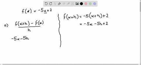 find-and-simplify-a-fracfxh-fxh-b-fracfx-fax-a-fx-5-x2