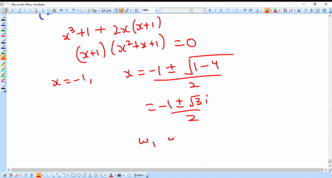 the-common-roots-of-the-equations-x32-x22-x-10-and-1x130x19880-are-where-omega-is-a-none-real-cube-r
