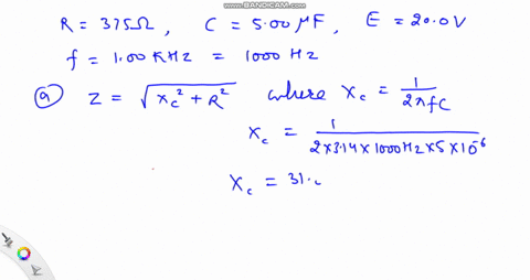 for-an-ac-circuit-with-r375-omega-c500-mu-mathrmf-e200-mathrmv-and-f100-mathrmkhz-a-find-the-impedan