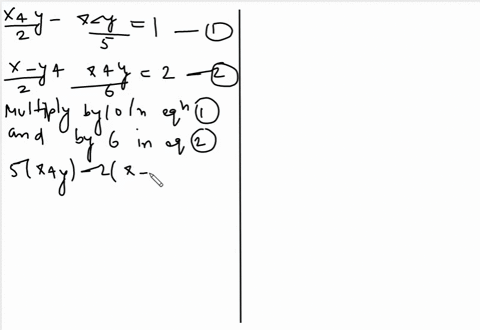 solve-beginaligned-fracxy2-fracx-y51-fracx-y2fracxy6-2-endaligned
