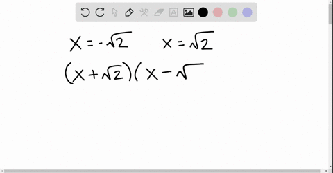 write-a-quadratic-equation-in-standard-form-with-the-given-solution-set-sqrt2-sqrt2