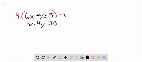 solve-each-system-of-equations-by-using-either-substitution-or-elimination-beginarrayl6-xy15-x-4-y-1