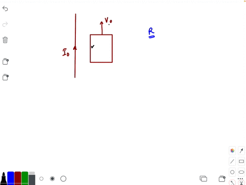a-constant-current-i_0-is-passing-through-a-long-straight-wire-shown-in-figure-a-rectangular-loop-of