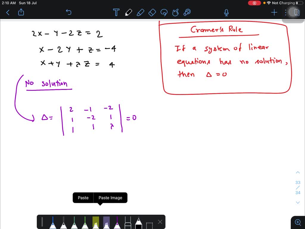 Solved The Number Of Real Values Of Lambda For Which The System Of