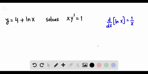 SOLVED:Verify that the following functions are solutions to the given ...