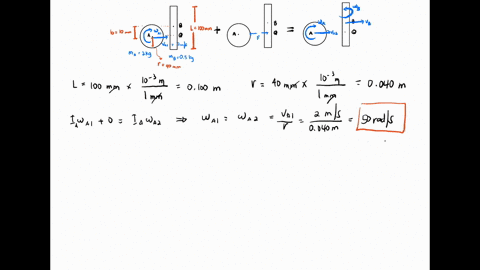 sphere-a-of-mass-m_a2-mathrmkg-and-radius-r40-mathrmmm-rolls-without-slipping-with-a-velocity-barv_1