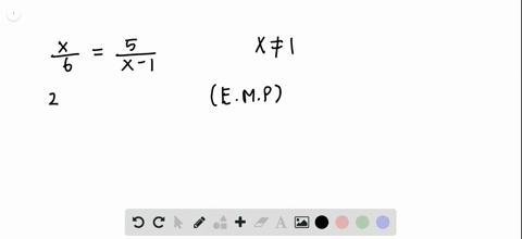 find-the-solution-set-to-each-equation-fracx6frac5x-1