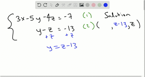 solve-each-system-analytically-if-the-equations-are-dependent-write-the-solution-set-in-terms-of--22