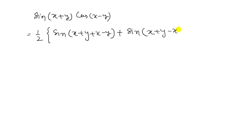 solved-the-sum-formula-or-the-cosine-function-is-cos-a-x-cosa-cosx