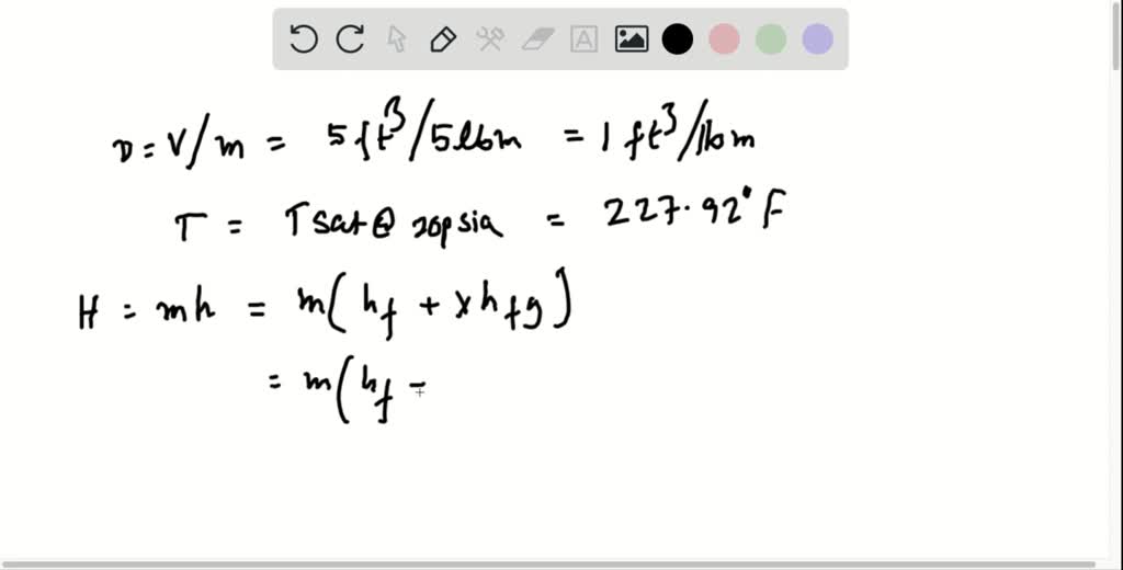 SOLVED:A 5-ft^3 rigid tank contains 5 lbm of water at 20 psia Determine ...