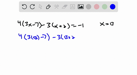 is-the-given-value-a-solution-to-the-linear-equation-43-x-7-3x2-1-quad-x13