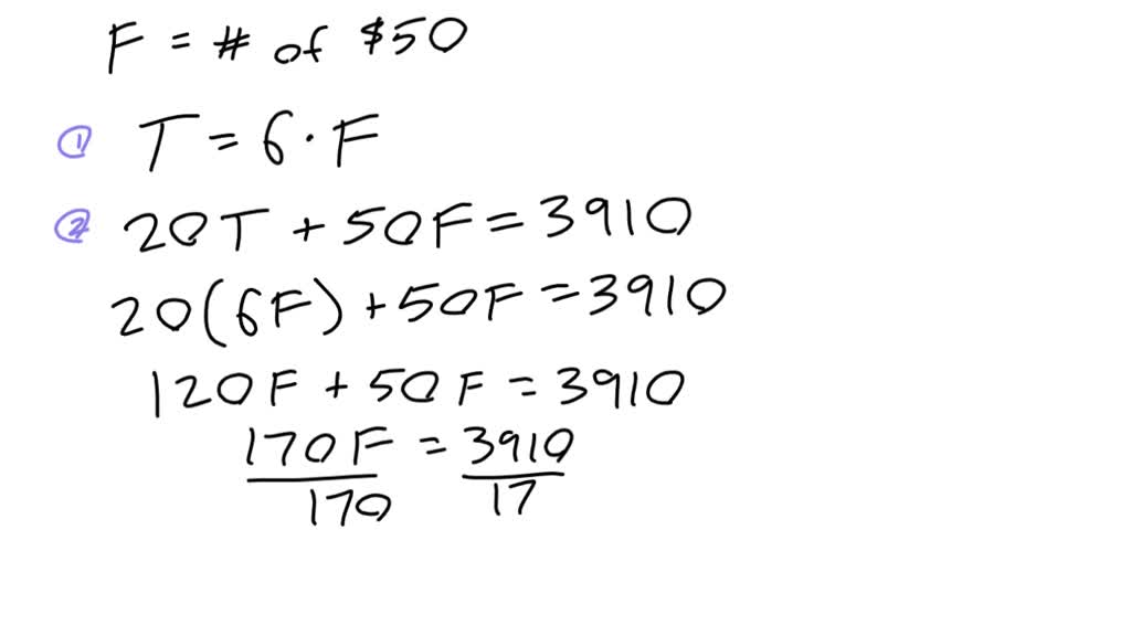 solved-a-bank-teller-is-counting-20-and-50-dollar-bills-if-there-are