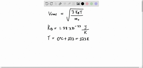 find-the-rms-speed-of-a-nitrogen-molecule-m28-mathrmkg-mathrmkmol-mathrmmml-in-air-at-0circ-mathrmc-