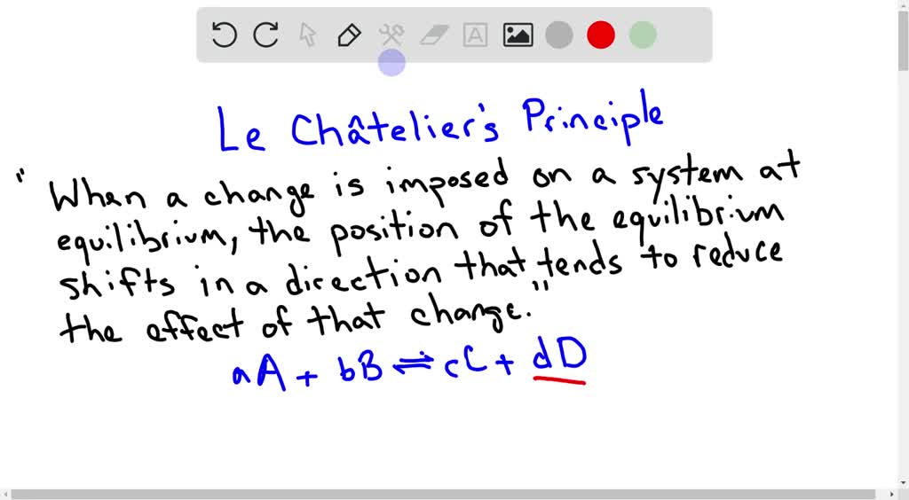 What Is Le Châtelier's Principle And How Can It Be Used To Predict ...