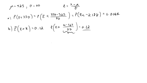 the-grades-on-an-examination-whose-mean-is-525-and-whose-standard-deviation-is-80-are-normally-distr