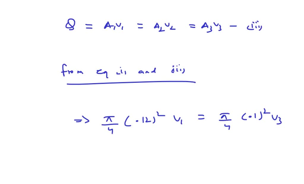 Water flows steadily downward through the pipe shown in Fig. P3.25