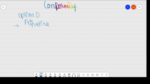 which-of-the-following-is-the-most-complete-definition-of-conformity-a-sharing-a-mood-with-others-b-