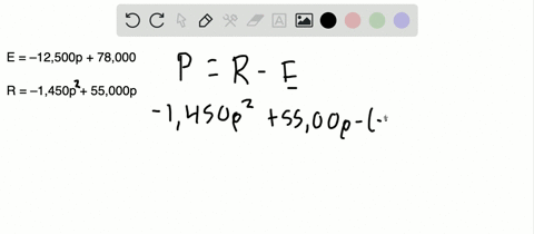 write-the-profit-function-for-the-given-expense-and-revenue-functions-beginarrayle-12500-p78000-r-14