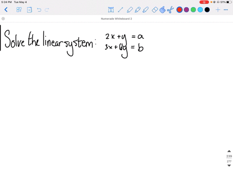 solve-the-following-systems-where-a-b-and-c-are-constants-beginaligned-2-xya-3-x6-yb-endaligned