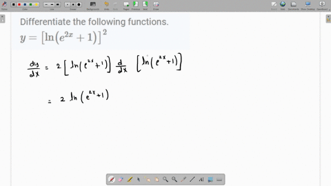 differentiate-the-following-functions-yleftln-lefte2-x1rightright2