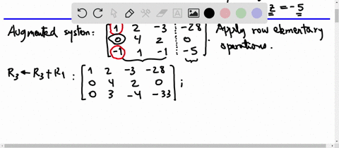 in-exercises-6384-use-matrices-to-solve-the-system-of-equations-if-possible-use-gaussian-eliminat-23