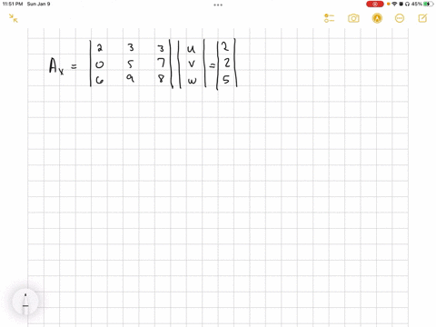 factor-a-into-l-u-and-write-down-the-upper-triangular-system-u-xc-which-appears-after-elimination-fo