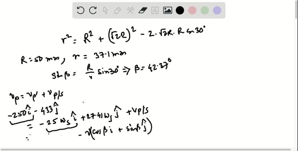 SOLVED:Solve the Geneva mechanism of Sample Prob. 15.20 using vector ...