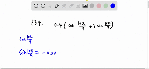 in-problems-25-36-write-each-complex-mumber-in-rectangular-form-34-04leftcos-frac10-pi9i-sin-frac10-