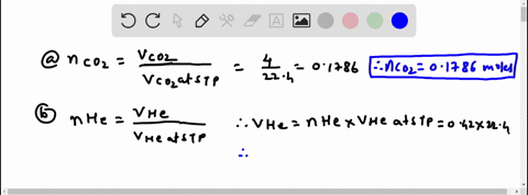 use-the-molar-volume-to-calculate-each-of-the-following-at-stp-a-the-number-of-moles-of-mathrmco_2-i