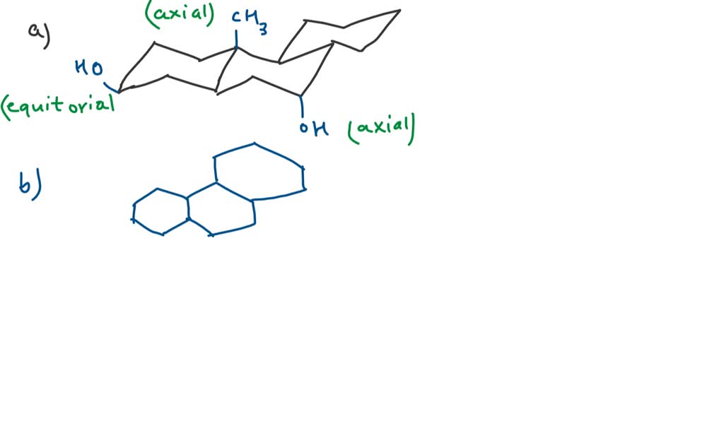 Consider the tricyclic structure A. (a) Label each substituent on the