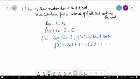 a-prove-that-the-equation-has-at-least-one-real-root-b-use-your-calculator-to-find-an-interval-of--4