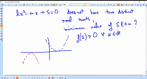 given-l-x2-m-x50-does-not-have-two-distinct-real-roots-the-minimum-value-of-5-lm-is-a-5-b-5-c-1-d-1