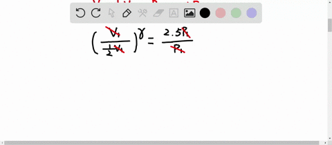 the-volume-of-a-gas-is-halved-during-an-adiabatic-compression-that-increases-the-pressure-by-a-facto