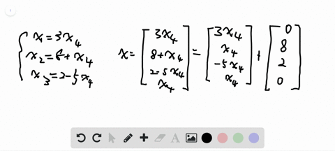 SOLVED:Suppose the solution set of a certain system of linear equations ...