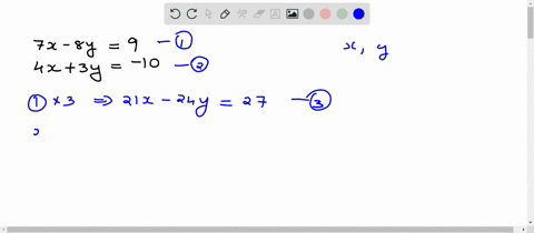 solve-the-system-leftbeginarrayl-7-x-8-y9-4-x3-y-10-endarrayright