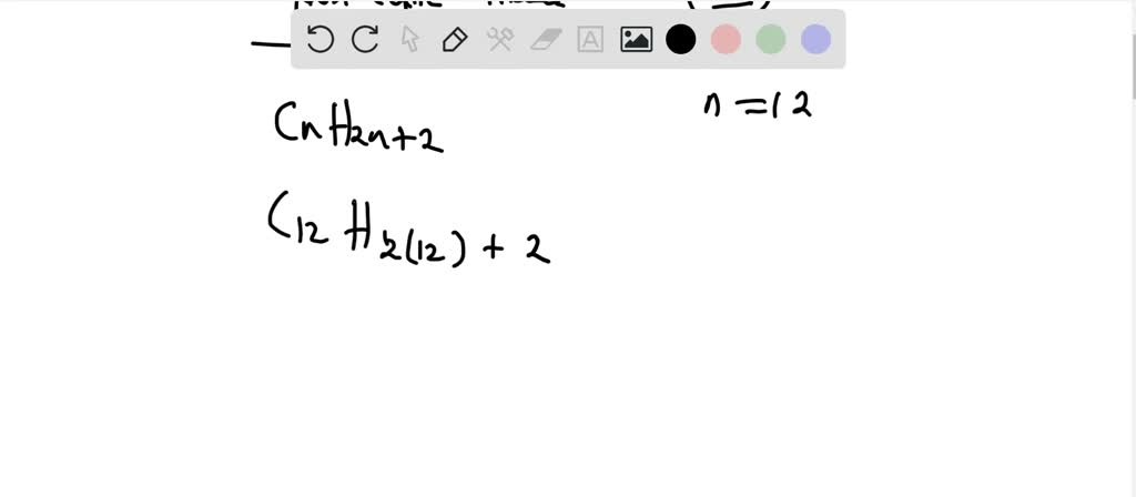 SOLVED:Write the molecular formula of a noncyclic alkane that contains ...