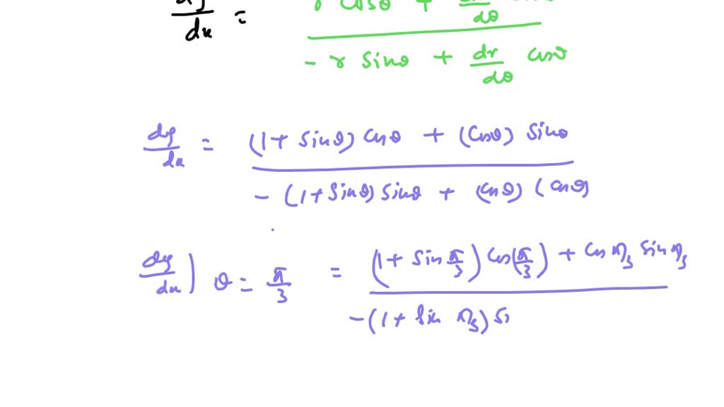 SOLVED:Determine the point(s) on the cardioid r=1+sin(θ) at which the ...