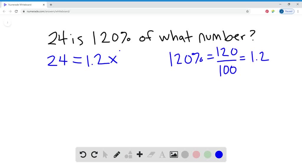 what percent of 90 is 120 solve