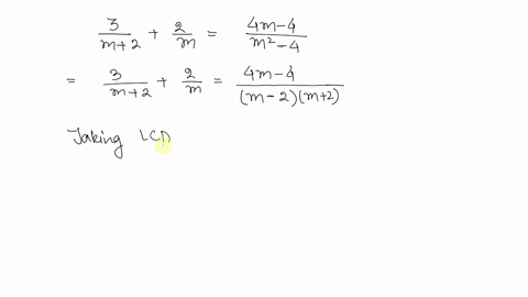 solve-frac3m2frac2mfrac4-m-4m2-4