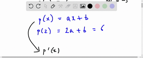 find-a-polynomial-function-px-of-degree-1-such-that-p26-and-pprime4-5