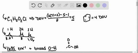 give-the-structure-of-the-compound-mathrmc_7-mathrmh_5-mathrmo_2-mathrmcl-that-has-an-ir-absorption-
