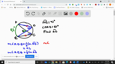 given-widehata-b92circ-angle-mathrmaeb82circ-find-widehatmathrmad-cant-copy-the-graph