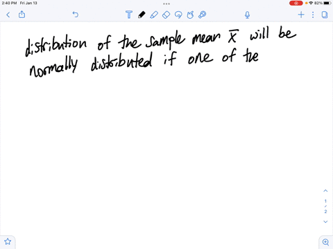 true-or-false-the-distribution-of-the-sample-mean-barx-will-be-normally-distributed-if-the-sample-2