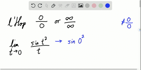 use-1hopitals-rule-to-find-the-limits-in-exercises-7-26-lim-_t-rightarrow-0-fracsin-t2t