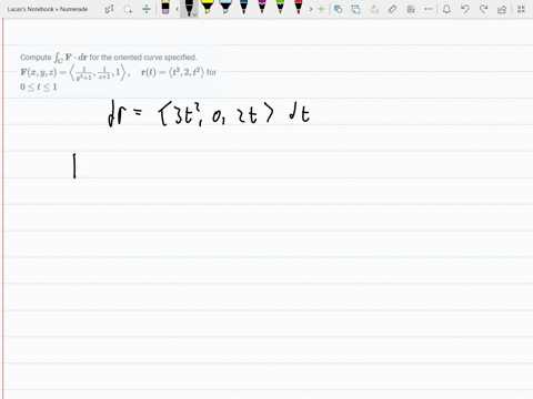compute-int_c-mathbff-cdot-d-mathbfr-for-the-oriented-curve-specified-mathbffx-y-zleftlanglefrac1y31