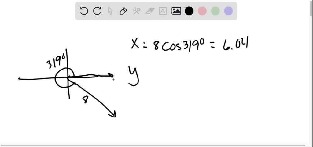 SOLVED:Resolve the vector into horizontal and vertical components ...