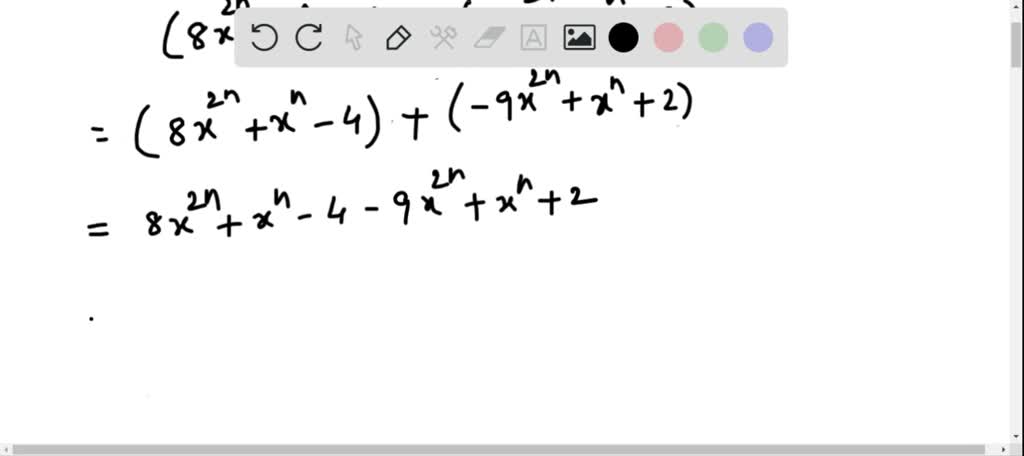 SOLVED:Subtract the polynomials. Assume that all variable exponents ...